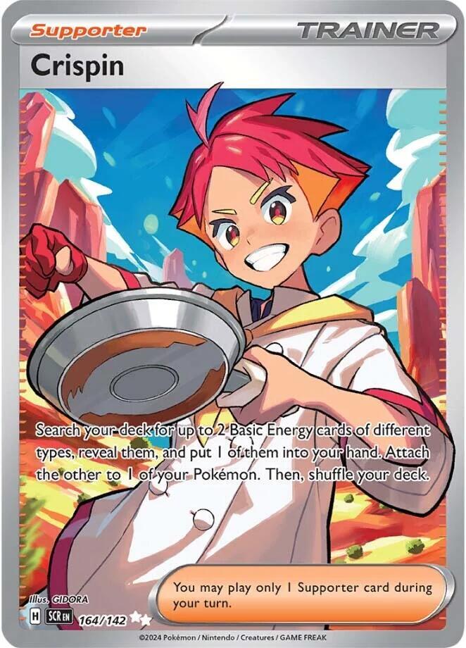 Crispin - 164/142 164/142 Ultra Rare Stellar Crown Pokémon card