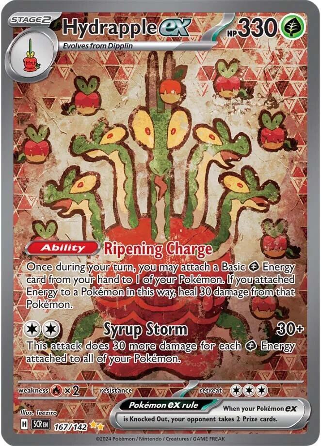 Hydrapple ex - 167/142 167/142 Special Illustration Rare Stellar Crown Pokémon card