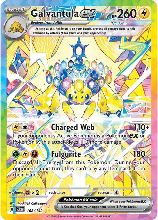 Galvantula ex - 168/142 168/142 Special Illustration Rare Stellar Crown Pokémon card
