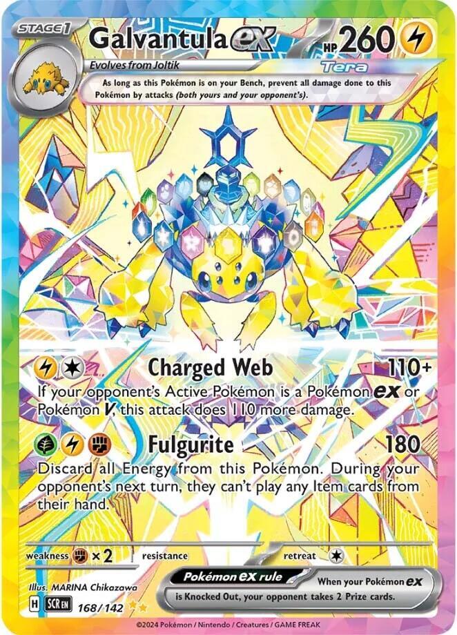 Galvantula ex - 168/142 168/142 Special Illustration Rare Stellar Crown Pokémon card