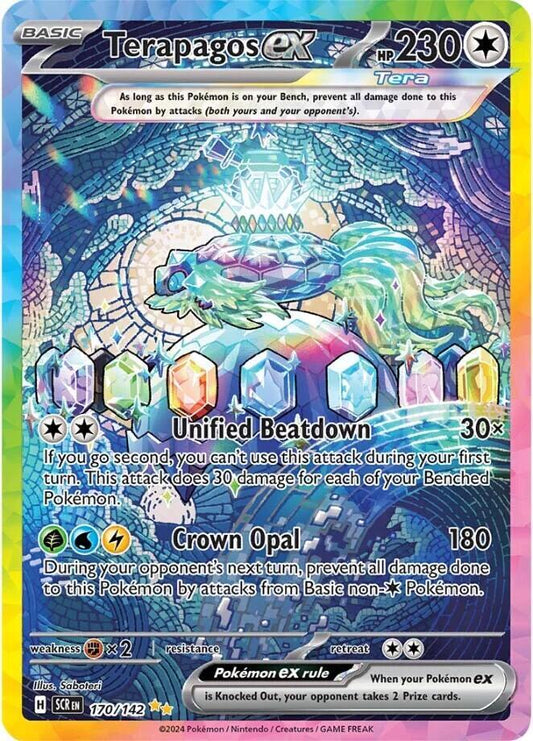 Terapagos ex - 170/142 170/142 Special Illustration Rare Stellar Crown Pokémon card