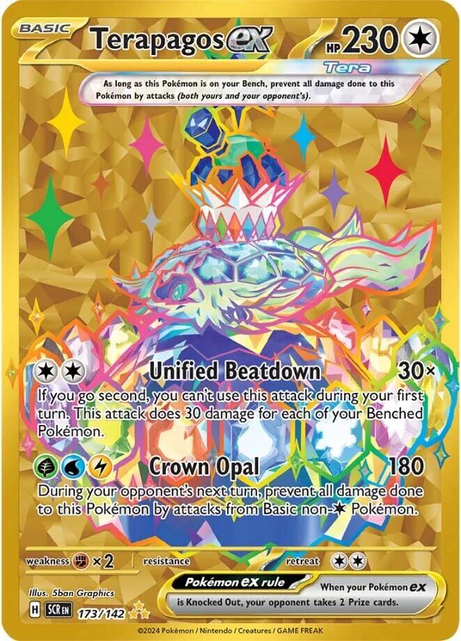 Terapagos ex - 173/142 173/142 Hyper Rare Stellar Crown Pokémon card