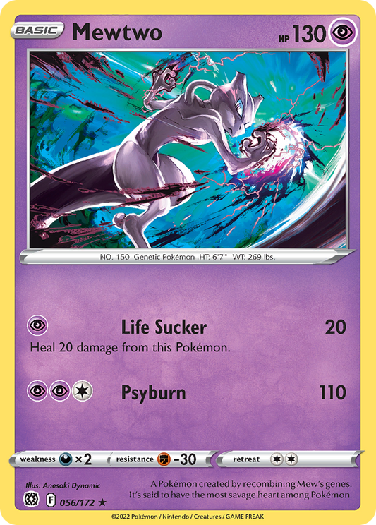 Mewtwo 056/172 Rare Brilliant Stars