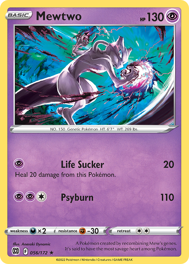 Mewtwo 056/172 Rare Brilliant Stars