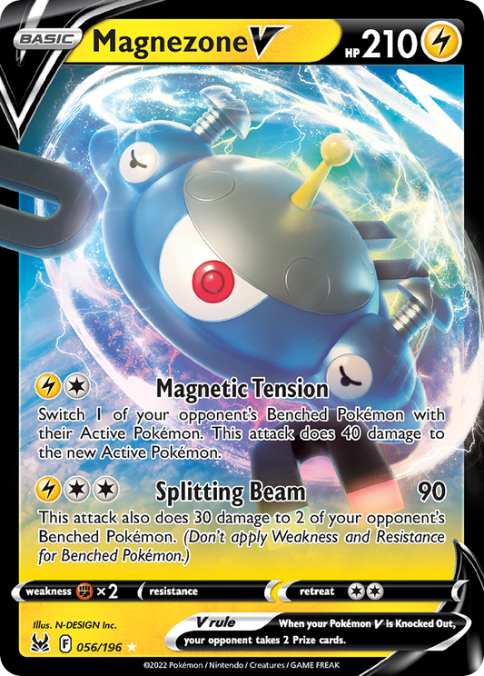 Magnezone V 056/196 Rare Holo V Lost Origin