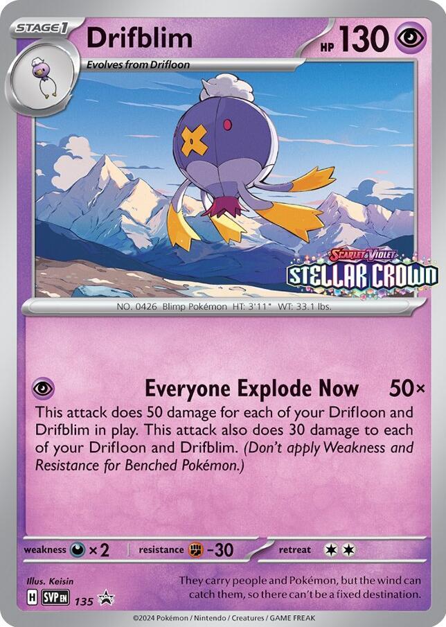 Drifblim - 135 135 Promo Scarlet & Violet Promo Cards Pokémon card