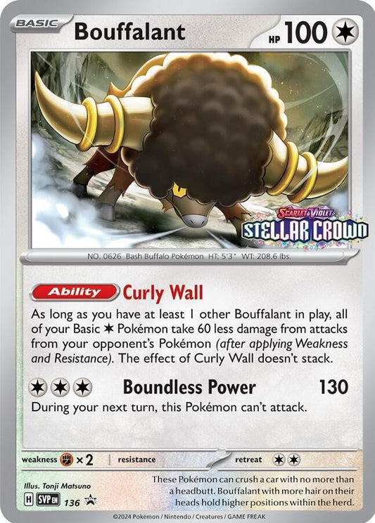 Bouffalant - 136 - 136 Promo SV: Scarlet & Violet Promo Cards