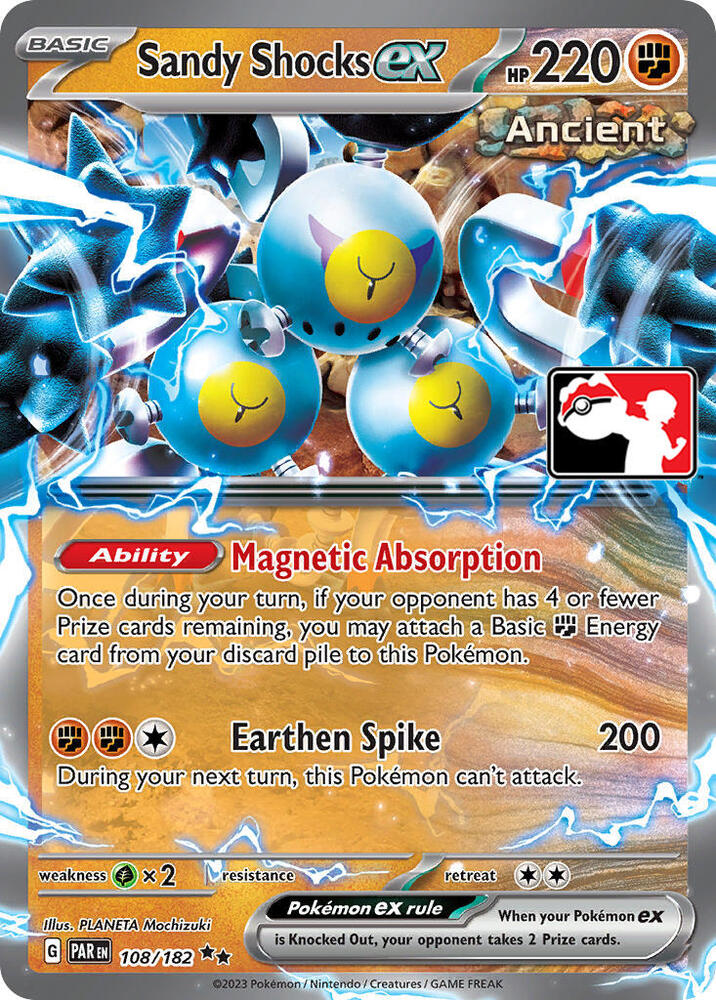 Sandy Shocks ex - 108/182 108/182 Double Rare Prize Pack Series Cards Pokémon card