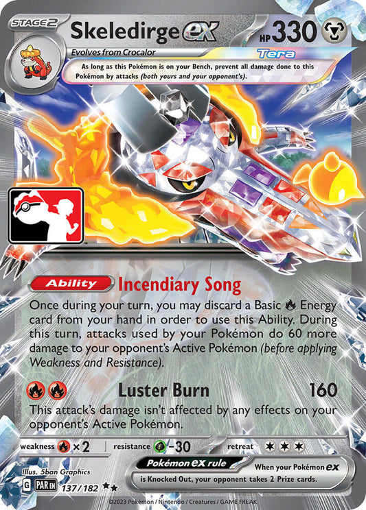 Skeledirge ex - 137 - 137/182 Double Rare Prize Pack Series Cards