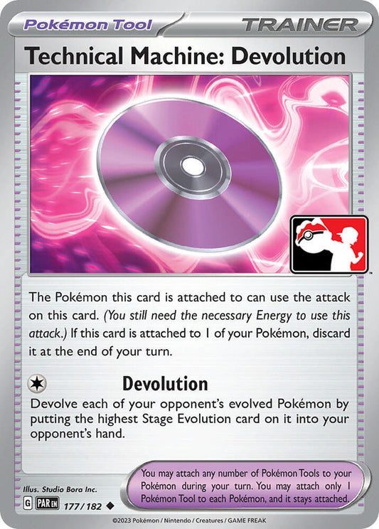 Technical Machine: Devolution 177/182 Uncommon Prize Pack Series Cards Pokémon card