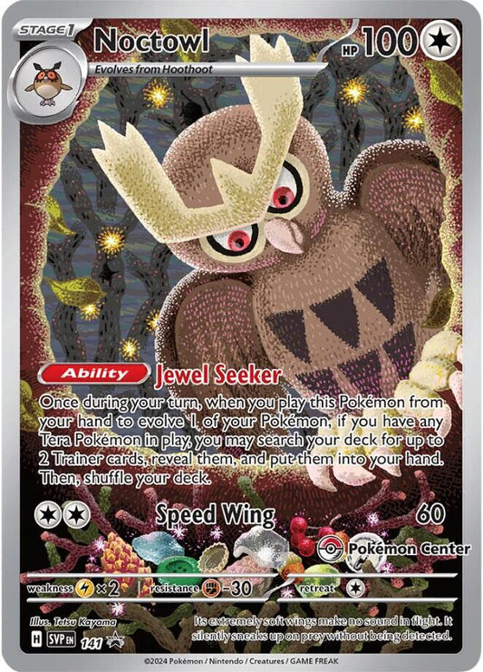 Noctowl - 141 (Pokemon Center Exclusive) 141 Promo Scarlet & Violet Promo Cards Pokémon card