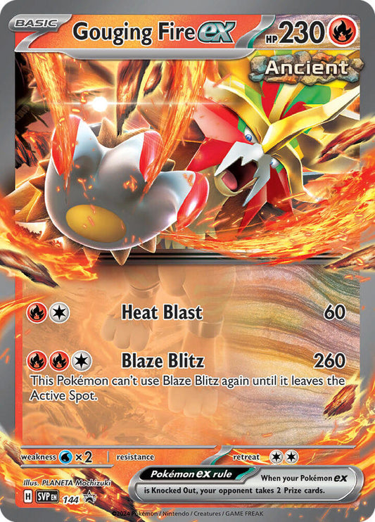 Gouging Fire ex - 144 - 144 Promo SV: Scarlet & Violet Promo Cards