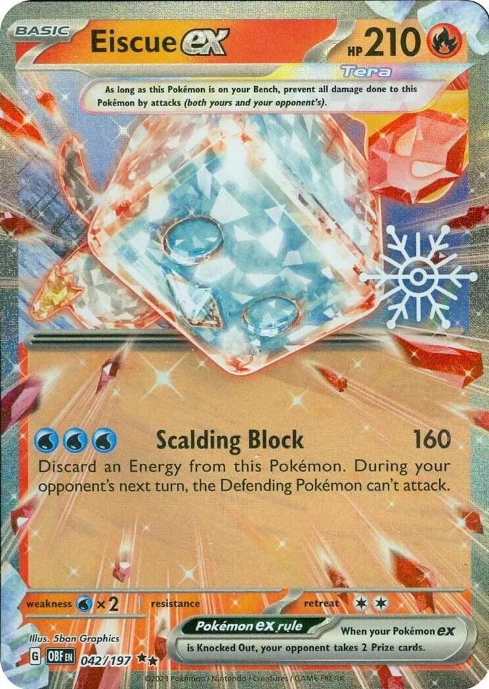 Eiscue ex (Holiday Calendar) 042/197 Double Rare Miscellaneous Cards & Products Pokémon card