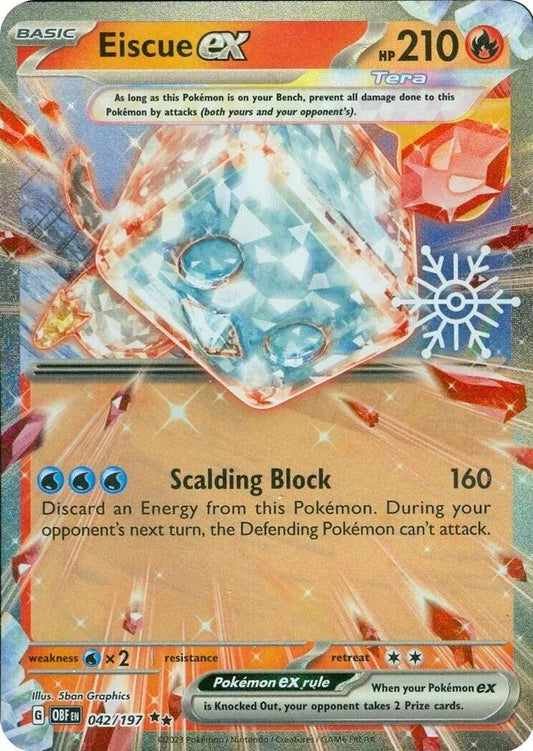 Eiscue ex (Holiday Calendar) 042/197 Double Rare Miscellaneous Cards & Products Pokémon card