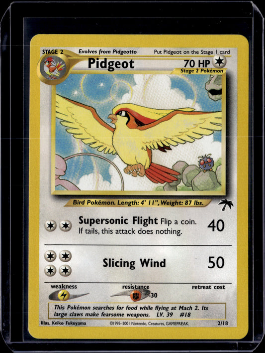 Pidgeot Southern Islands #02/18 Normal Pokémon Card (front)