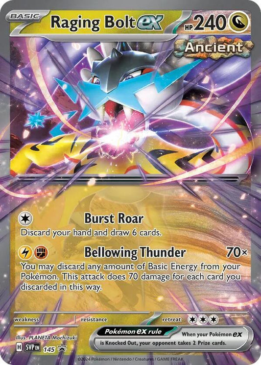 Raging Bolt ex - 145 - 145 Promo SV: Scarlet & Violet Promo Cards