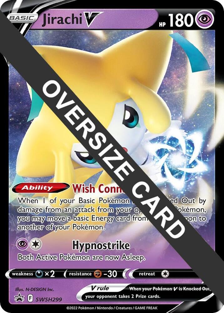 Jirachi V - 299 - SWSH299 Promo Jumbo Cards