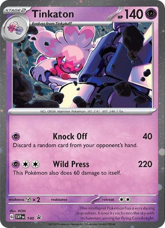 Tinkaton - 140 (Cosmo Holo) 140 Promo Scarlet & Violet Promo Cards Pokémon card
