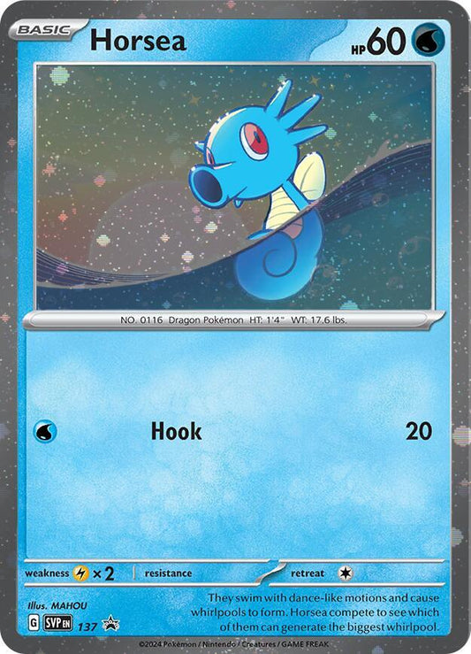 Horsea - 137 (Cosmo Holo) 137 Promo Scarlet & Violet Promo Cards Pokémon card