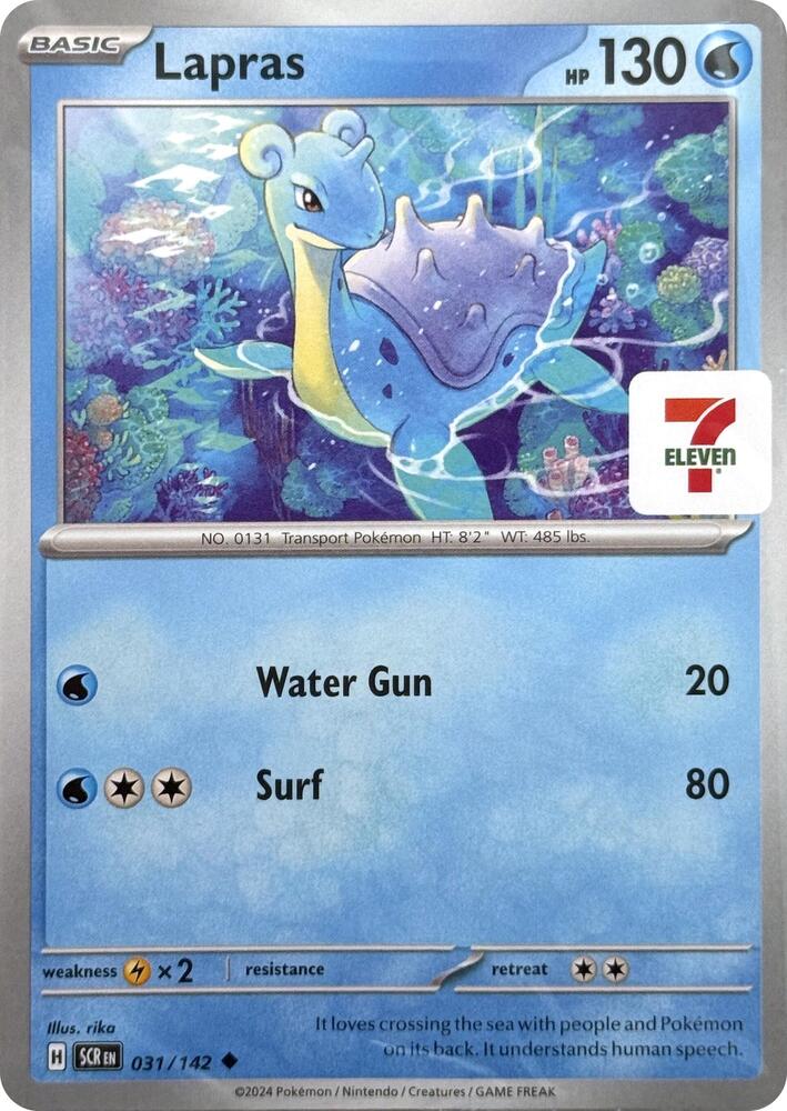 Lapras (7-Eleven Promo) - 031/142 Uncommon Miscellaneous Cards & Products