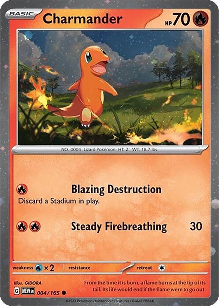 Charmander - 004/165 (Cosmos Holo) 004/165 Promo Miscellaneous Cards & Products Pokémon card