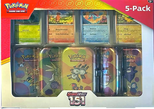 Costco Pokemon Scarlet & Violet 151 Mini Tin 5-pack (Magneton) Miscellaneous Cards & Products Pokémon card