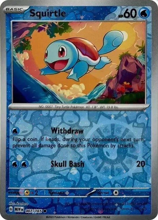 Squirtle - 007/165 (Reverse Cosmos Holo) (Costco Exclusive) Common Miscellaneous Cards & Products