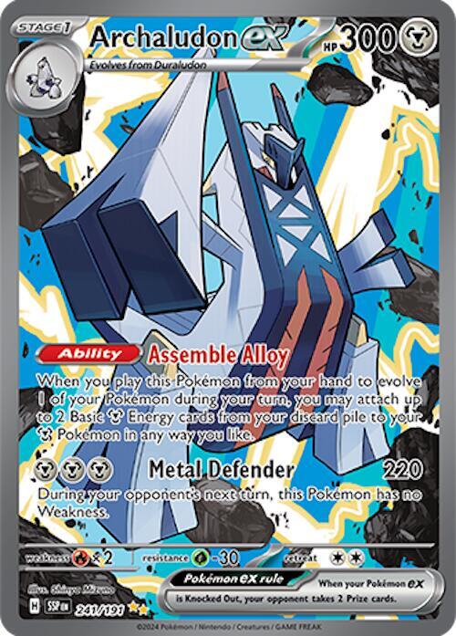 Archaludon ex - 241/191 241/191 Special Illustration Rare Surging Sparks Pokémon card