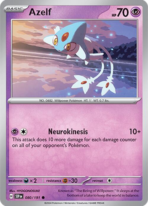 Azelf 080/191 Common Surging Sparks Pokémon card