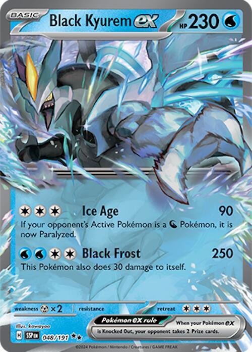 Black Kyurem ex - 048/191 Double Rare SV08: Surging Sparks