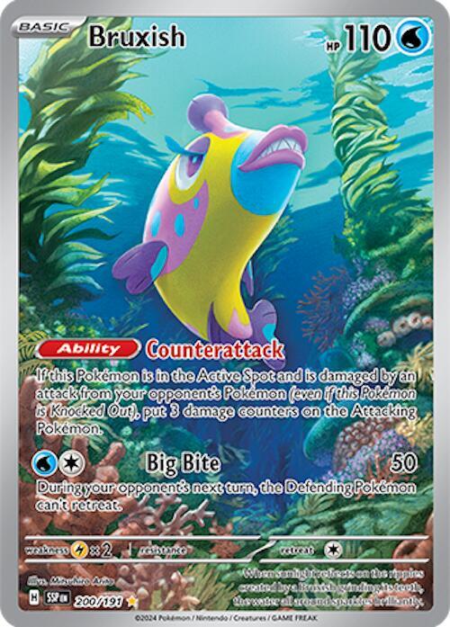 Bruxish - 200/191 200/191 Illustration Rare Surging Sparks Pokémon card