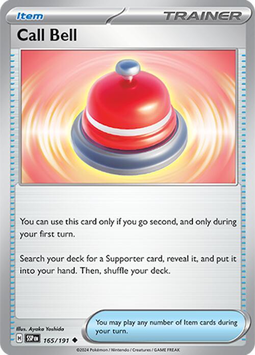 Call Bell 165/191 Uncommon Surging Sparks Pokémon card