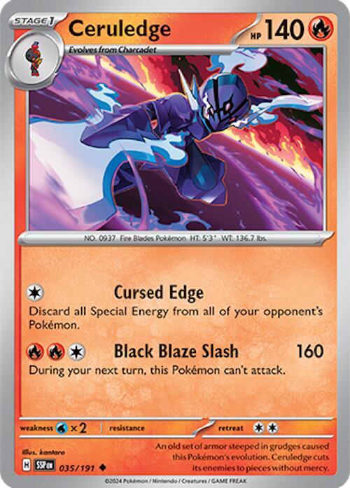 Ceruledge - 035/191 035/191 Uncommon Surging Sparks Pokémon card