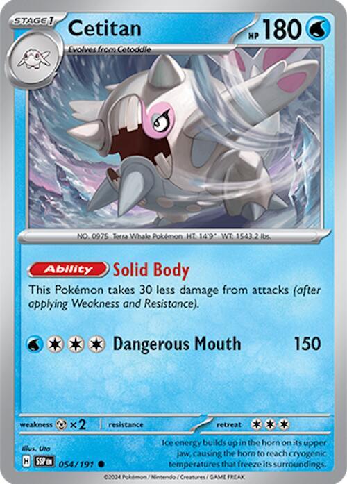 Cetitan - 054/191 054/191 Common Surging Sparks Pokémon card