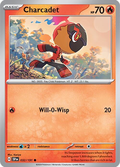 Charcadet - 032/191 032/191 Common Surging Sparks Pokémon card