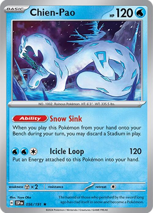 Chien-Pao 056/191 Rare Surging Sparks Pokémon card