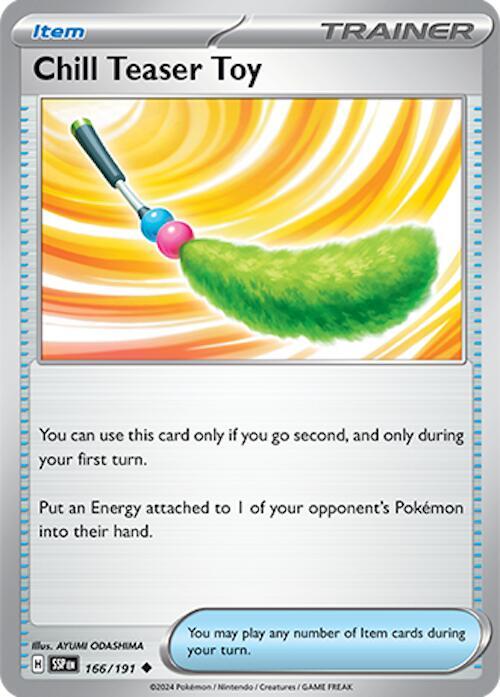 Chill Teaser Toy 166/191 Uncommon Surging Sparks Pokémon card