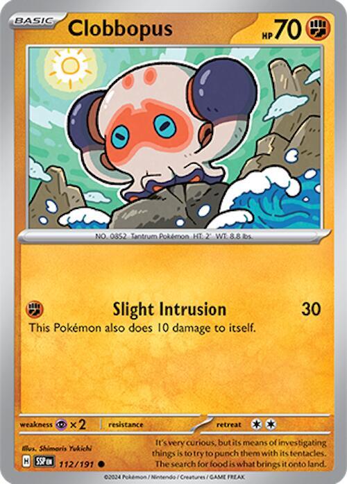 Clobbopus - 112/191 112/191 Common Surging Sparks Pokémon card