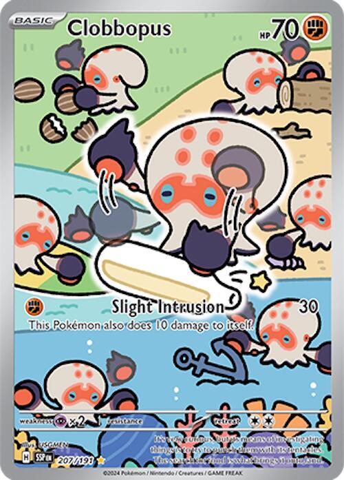 Clobbopus - 207/191 207/191 Illustration Rare Surging Sparks Pokémon card