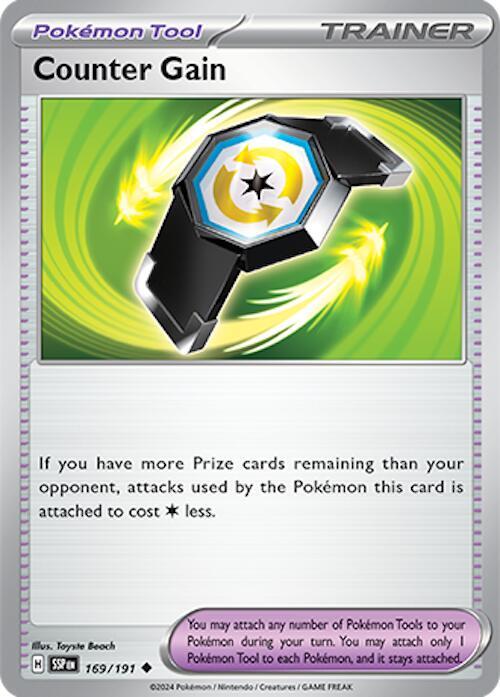 Counter Gain 169/191 Uncommon Surging Sparks Pokémon card