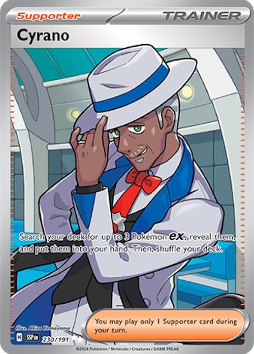 Cyrano - 230/191 230/191 Ultra Rare Surging Sparks Pokémon card