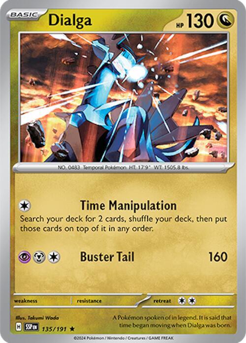 Dialga 135/191 Rare Surging Sparks Pokémon card