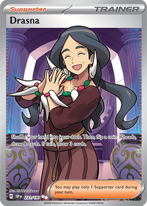Drasna - 231/191 231/191 Ultra Rare Surging Sparks Pokémon card