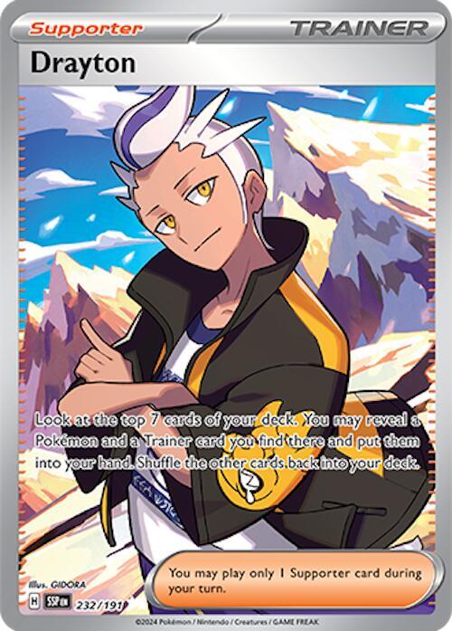 Drayton - 232/191 232/191 Ultra Rare Surging Sparks Pokémon card