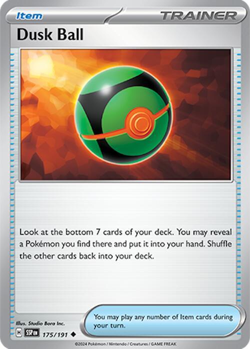 Dusk Ball 175/191 Uncommon Surging Sparks Pokémon card