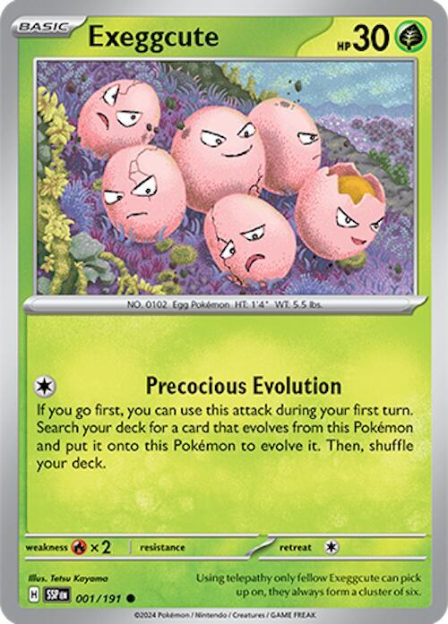 Exeggcute - 001/191 001/191 Common Surging Sparks Pokémon card