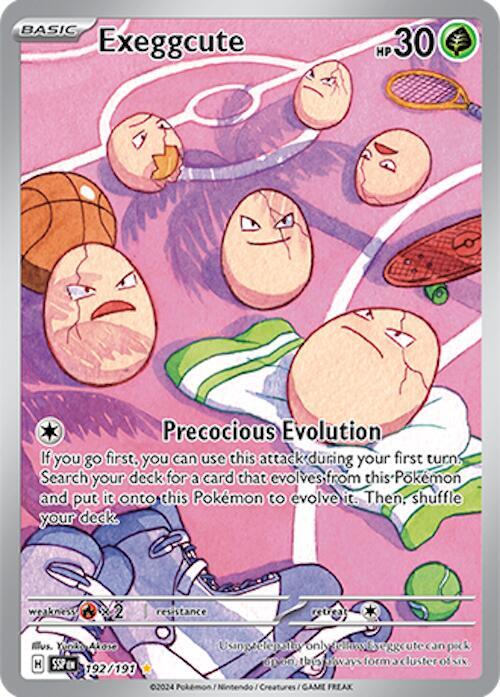Exeggcute - 192/191 Illustration Rare SV08: Surging Sparks