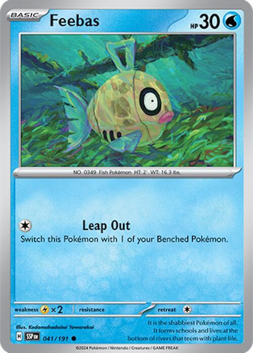 Feebas - 041/191 041/191 Common Surging Sparks Pokémon card