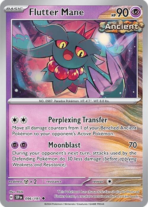 Flutter Mane 096/191 Uncommon Surging Sparks Pokémon card