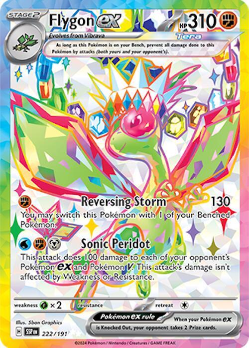 Flygon ex - 222/191 222/191 Ultra Rare Surging Sparks Pokémon card